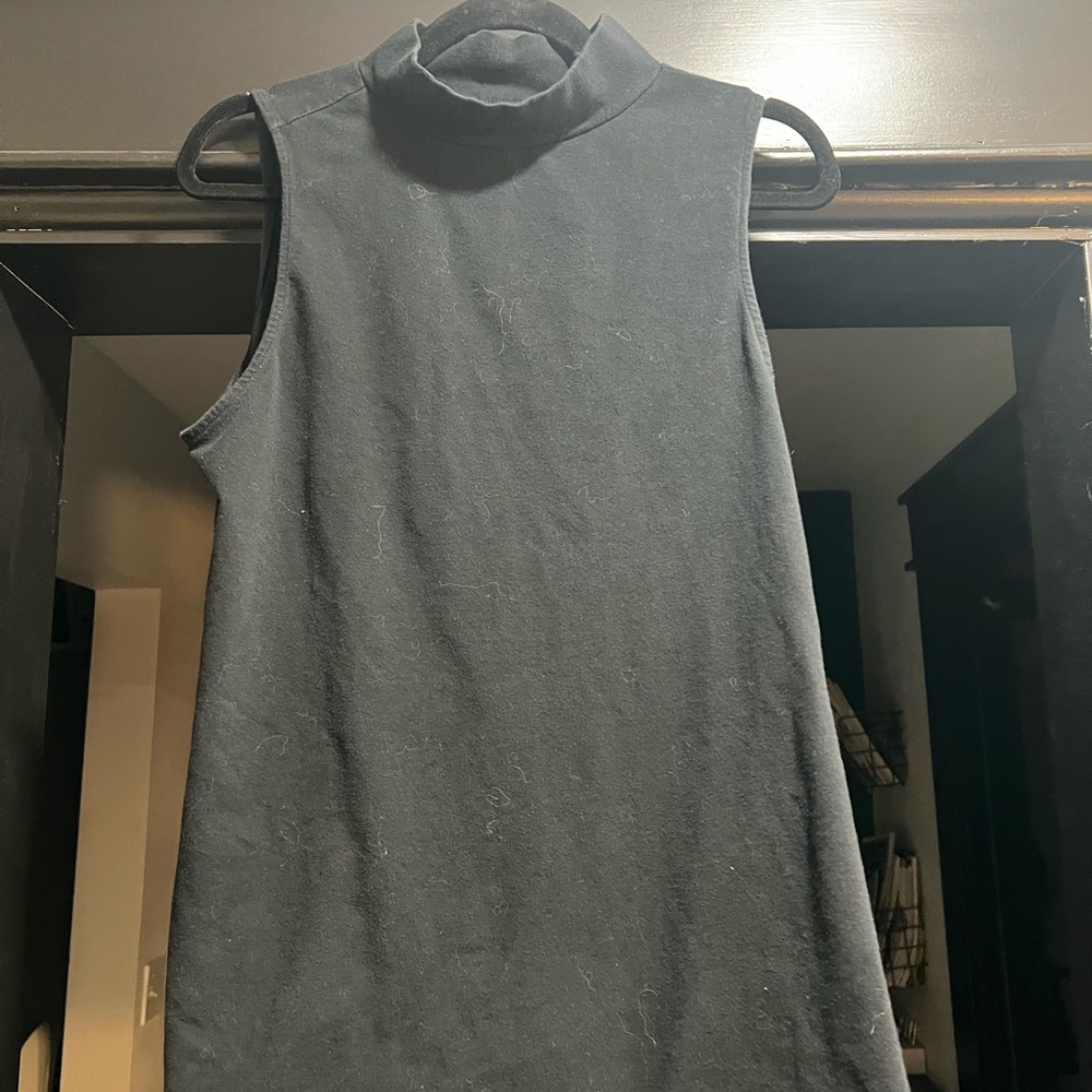 Torrid Black Sleeveless Turtleneck Tank Top